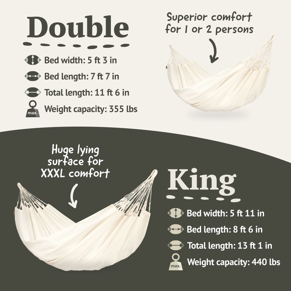 LA SIESTA Brisa Classic Hammock Swing is crafted with weather-resistant fabric