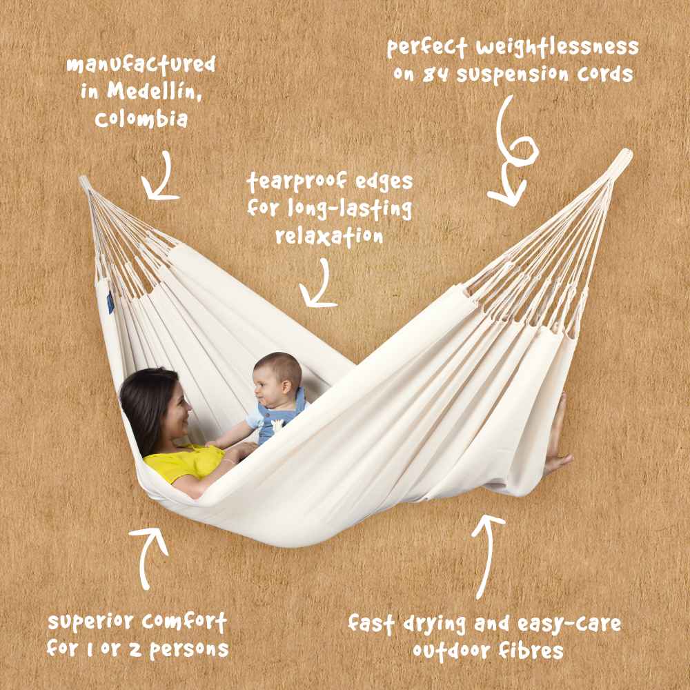 LA SIESTA Brisa classic swing hammock, kingsize (180 cm width) - DesertRiver.shop