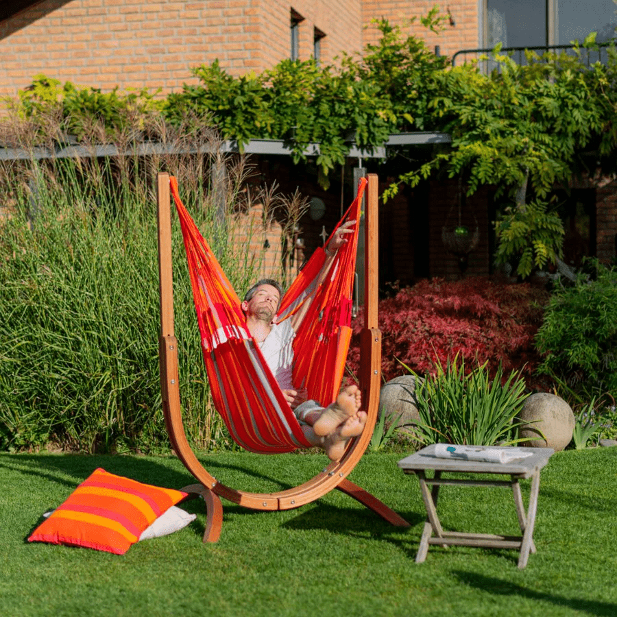 Rest easy with the LA SIESTA Udine outdoor hammock chair from Desert River Shop 