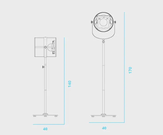 La Lampe Paris White Frame Solar Light