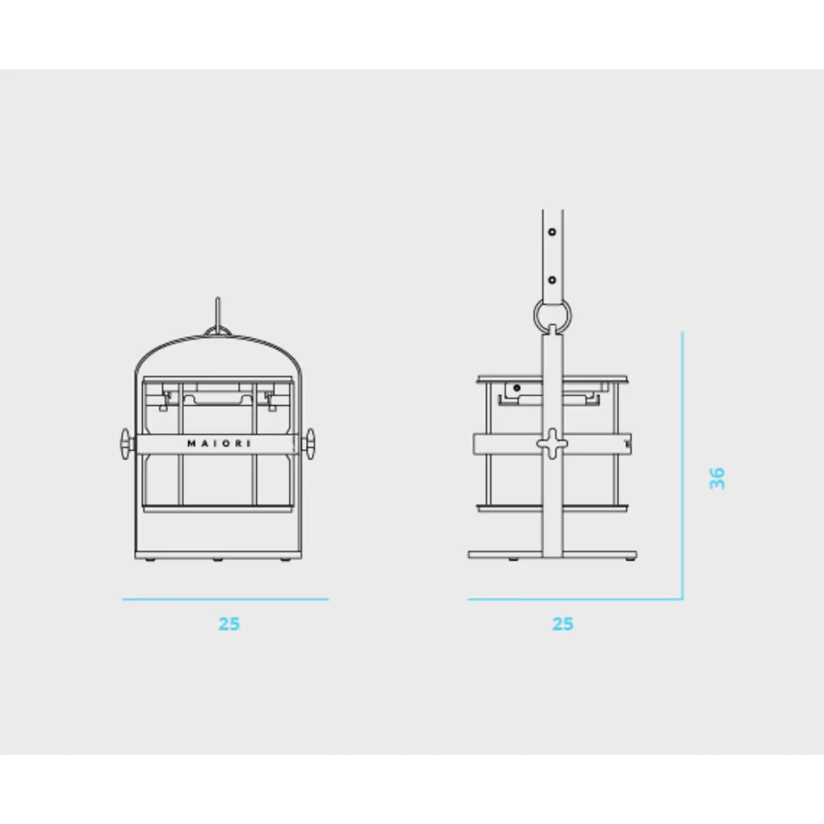 La Lampe Petite Black Frame Solar Light