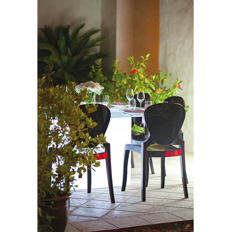 Mystery dining chair black Desert River Rentals