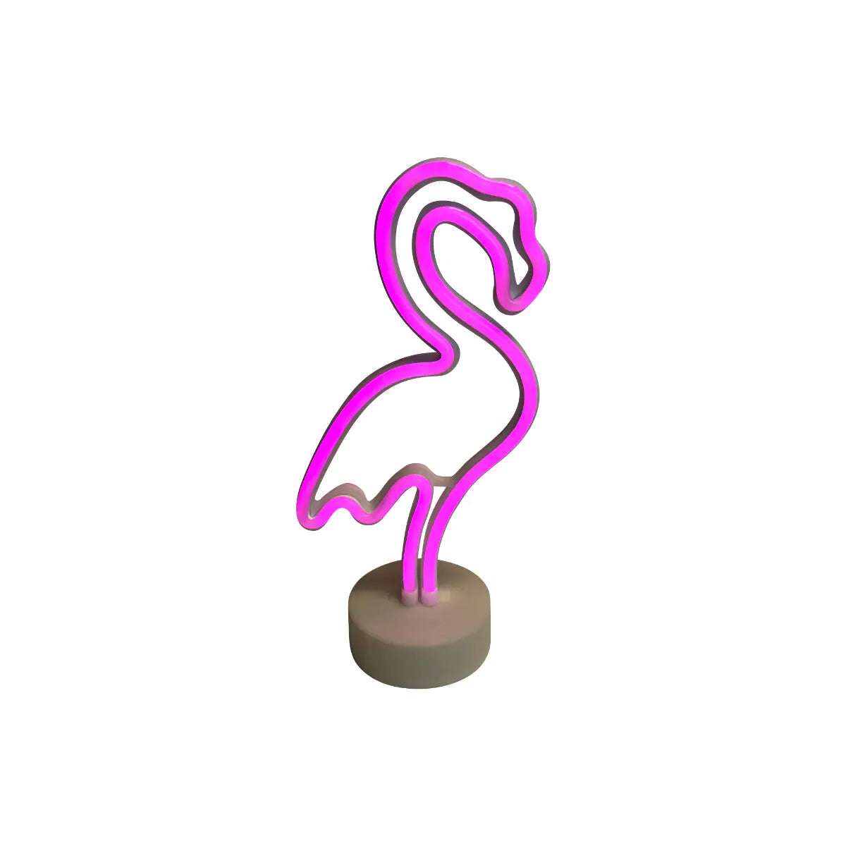 Neon flamingo light Desert River