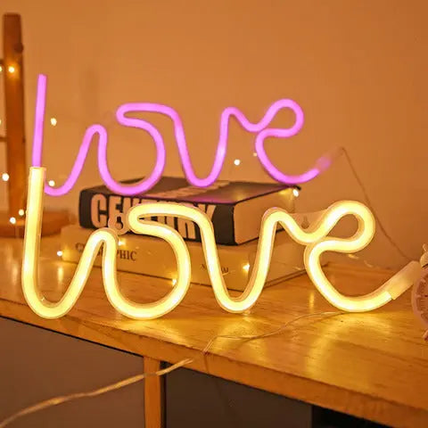 Neon love light warm white - DesertRiver.shop