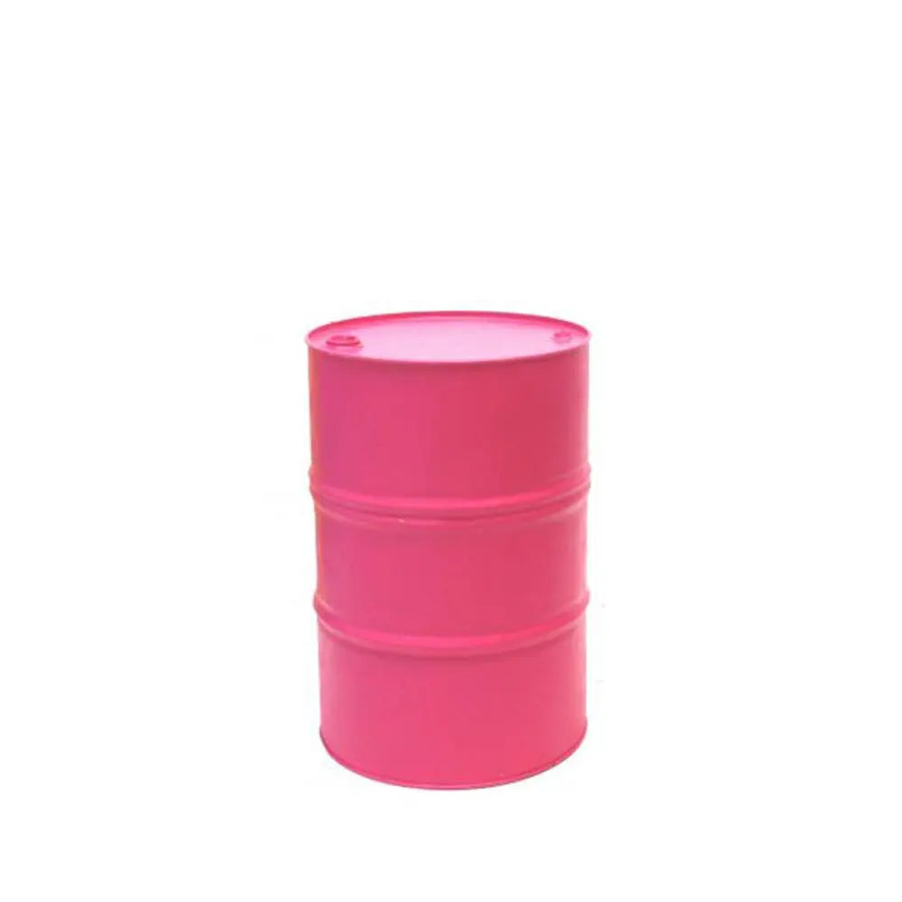 Oil drum table, pink Desert River Rentals