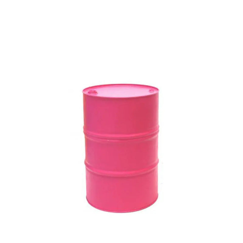 Oil drum table, pink Desert River Rentals