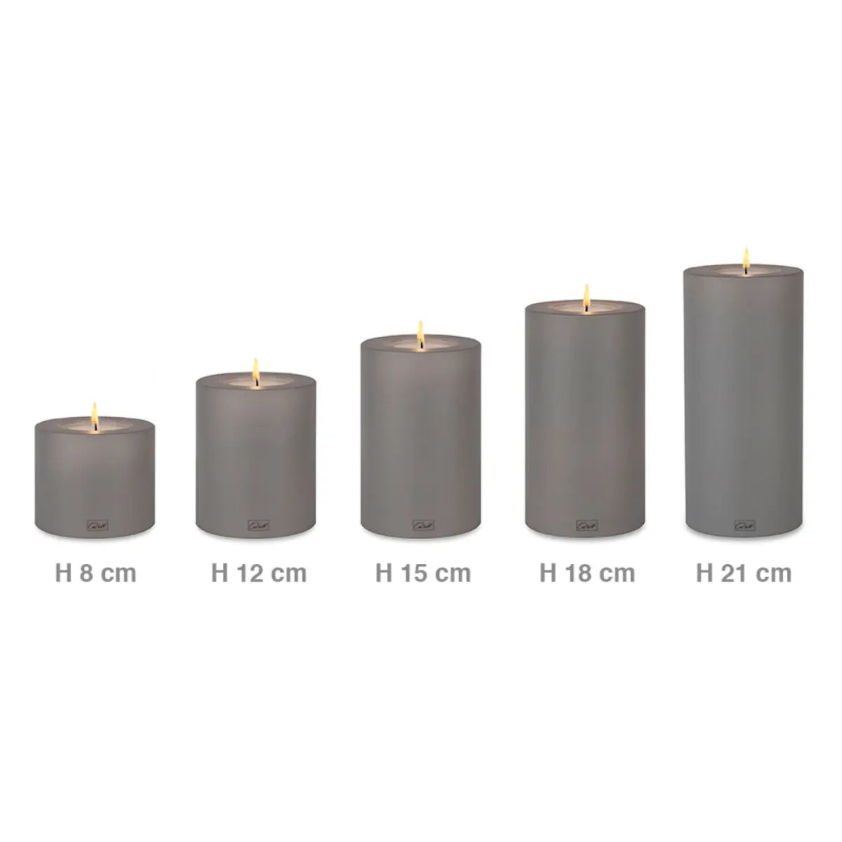 Qult Farluce Trend colour candle holder, stone grey - DesertRiver.shop