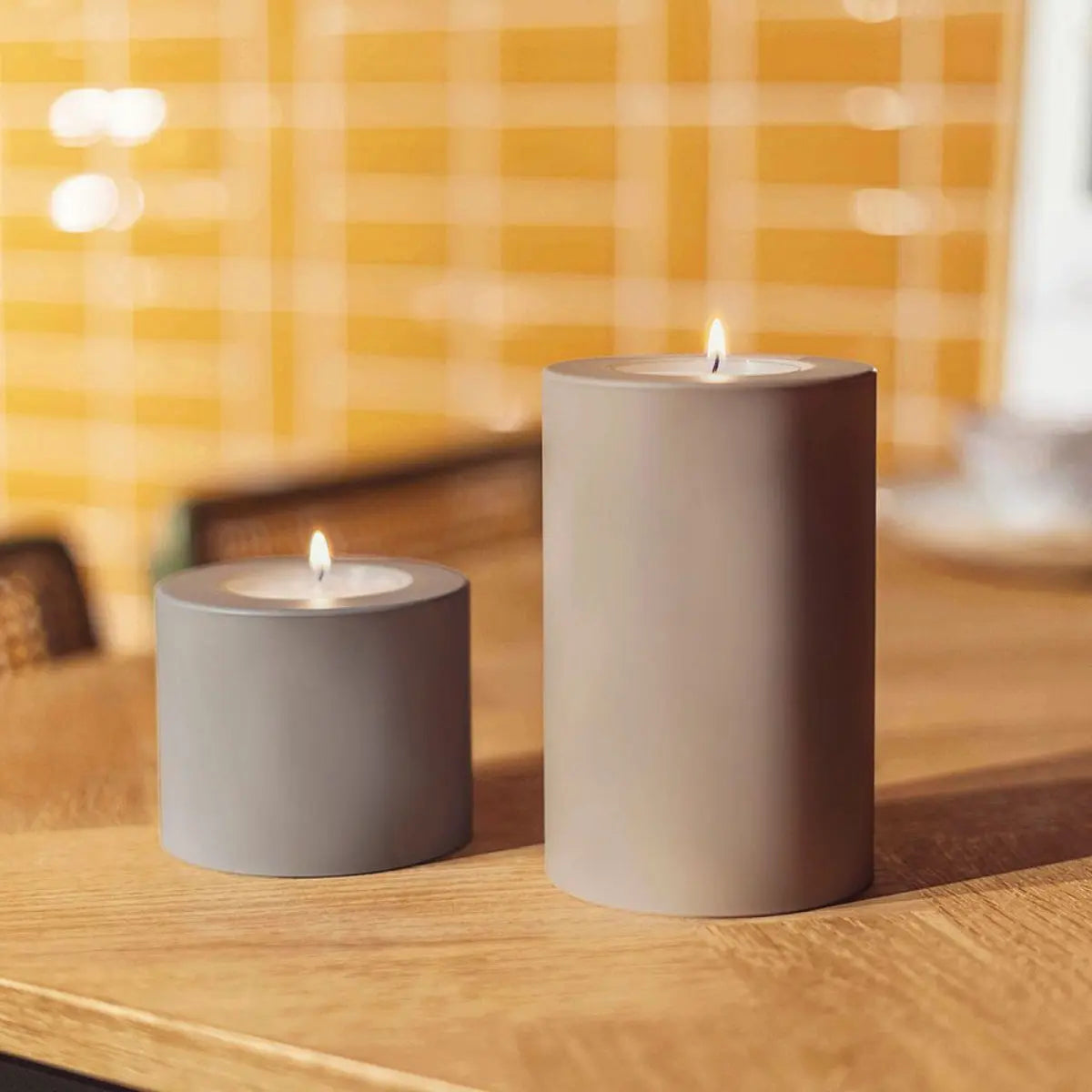 Qult Farluce Trend colour candle holder, stone grey - DesertRiver.shop
