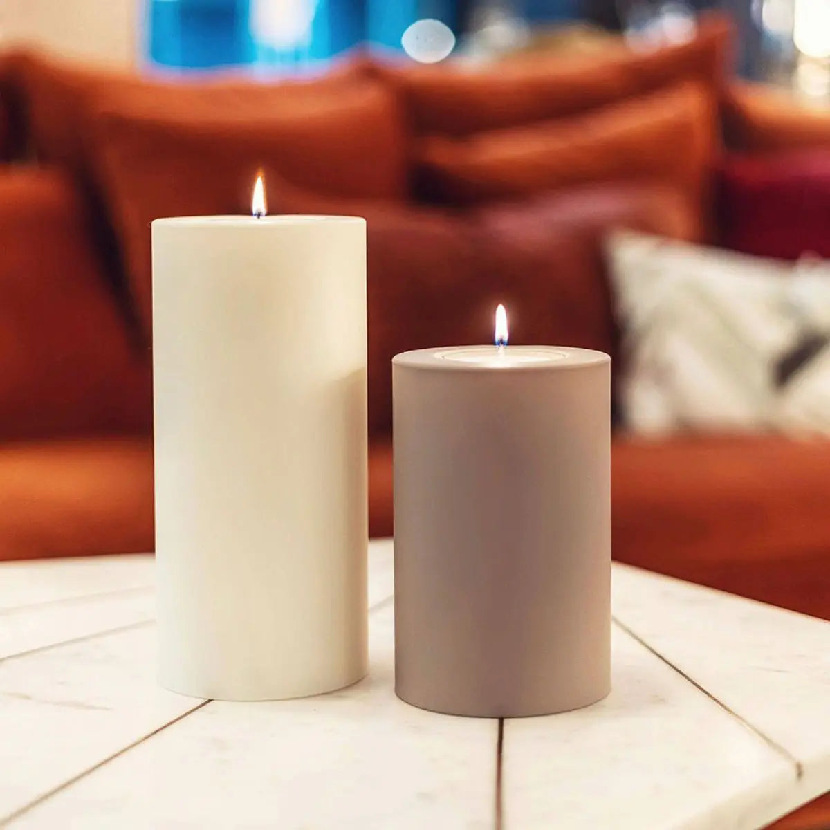 Qult Farluce Trend colour candle holder, taupe - DesertRiver.shop