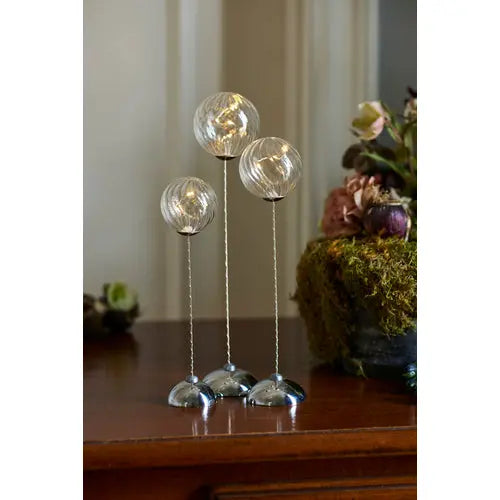 Sirius Wave Trio decorative table light, clear Sirius