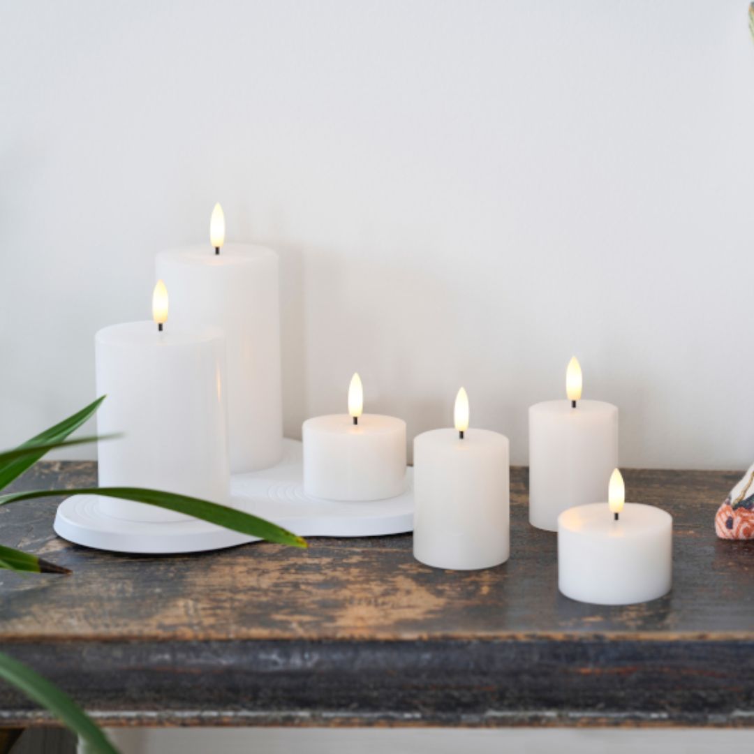 Sirius Sille Rechargeable LED Pillar Candle (Ø7.5 x 20 cm)