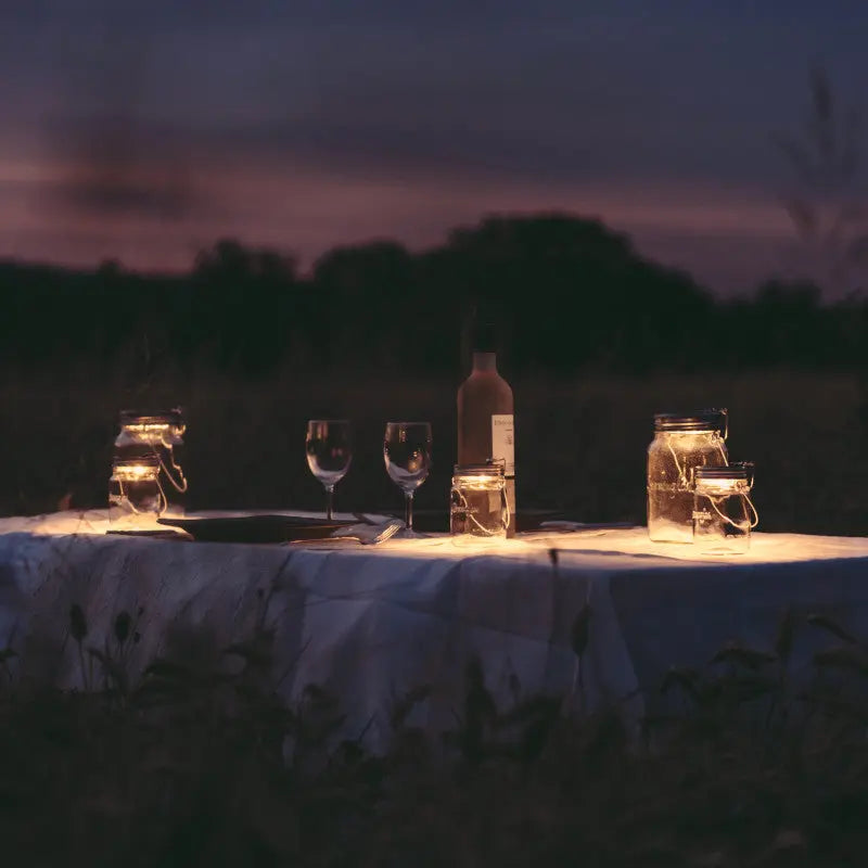 Sonnenglas Mini Solar jar decorative table light, set of 4 Sonnenglas