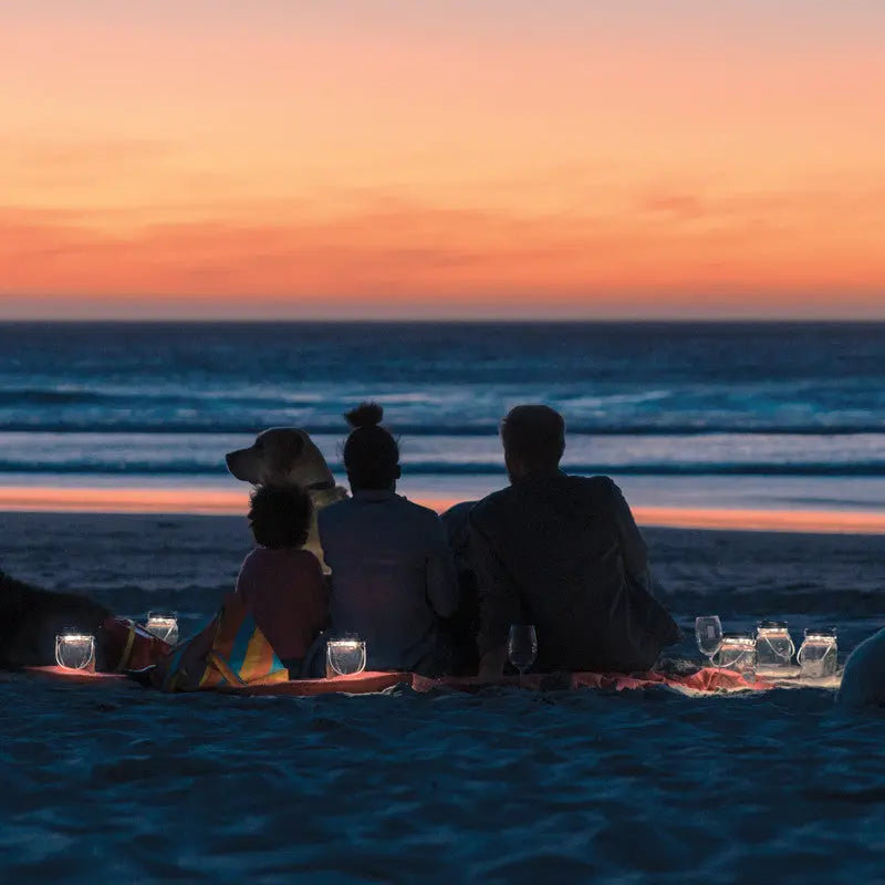 Sonnenglas Mini Solar jar decorative table light, set of 4 Sonnenglas