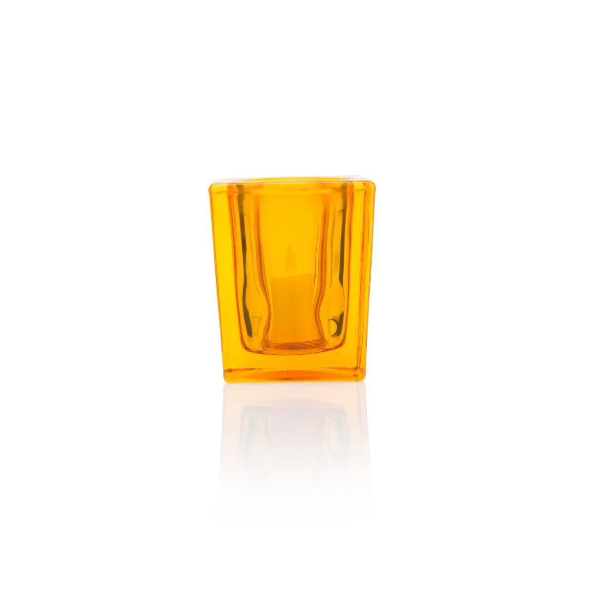 Tower candle holder orange Filini