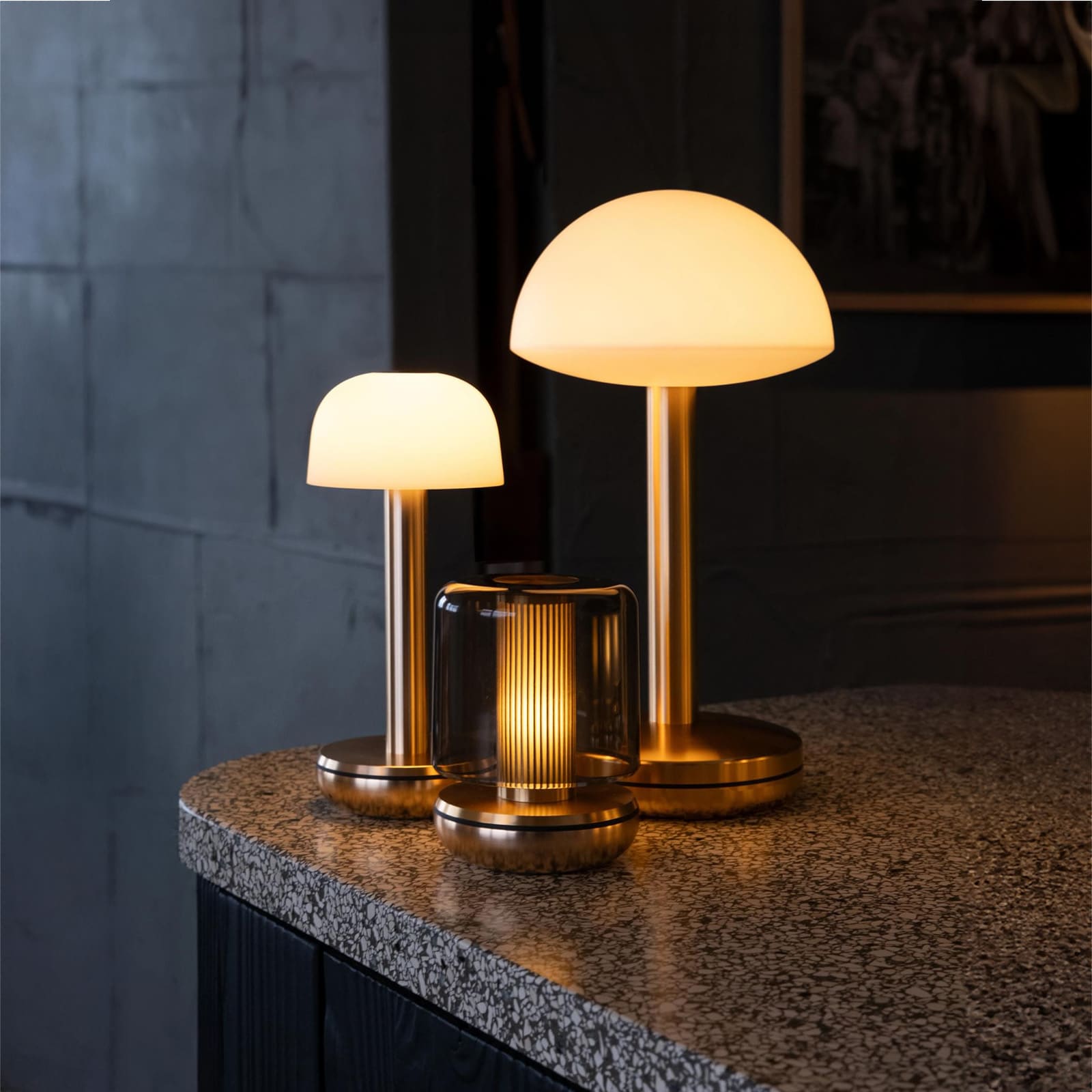Humble Firefly V1 Table Lamp (Gold / Smoked)