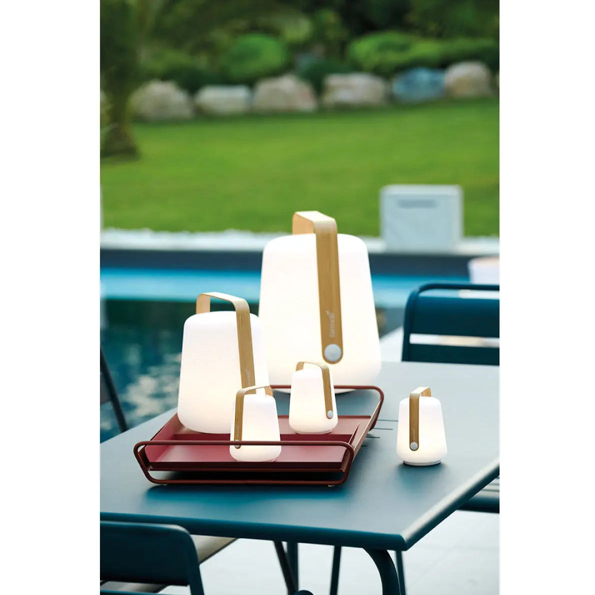 Valentine’s Day List of Present ideas for 2025: Fermob rechargeable table lamps for outdoor setups
