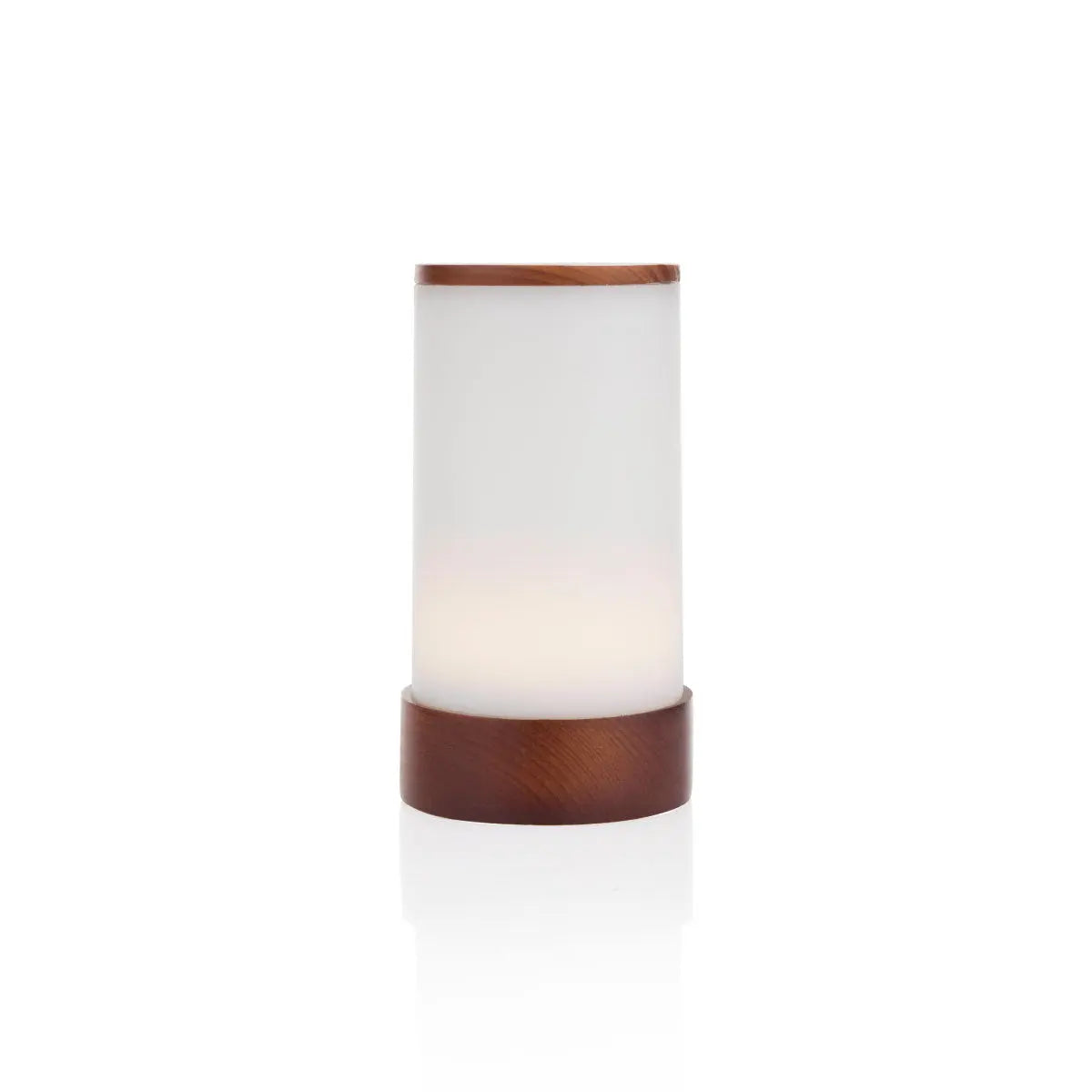 Woody dark LED table lamp, set of 2 Filini