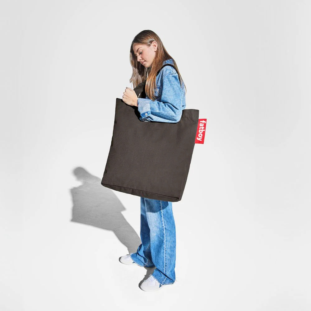 Back to school shopping with the Fatboy Carry-All-Bag in olive green