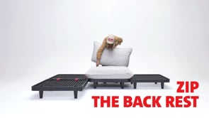 Fatboy Paletti 2-Seater Outdoor Sofa with Footstool (Storm Blue)