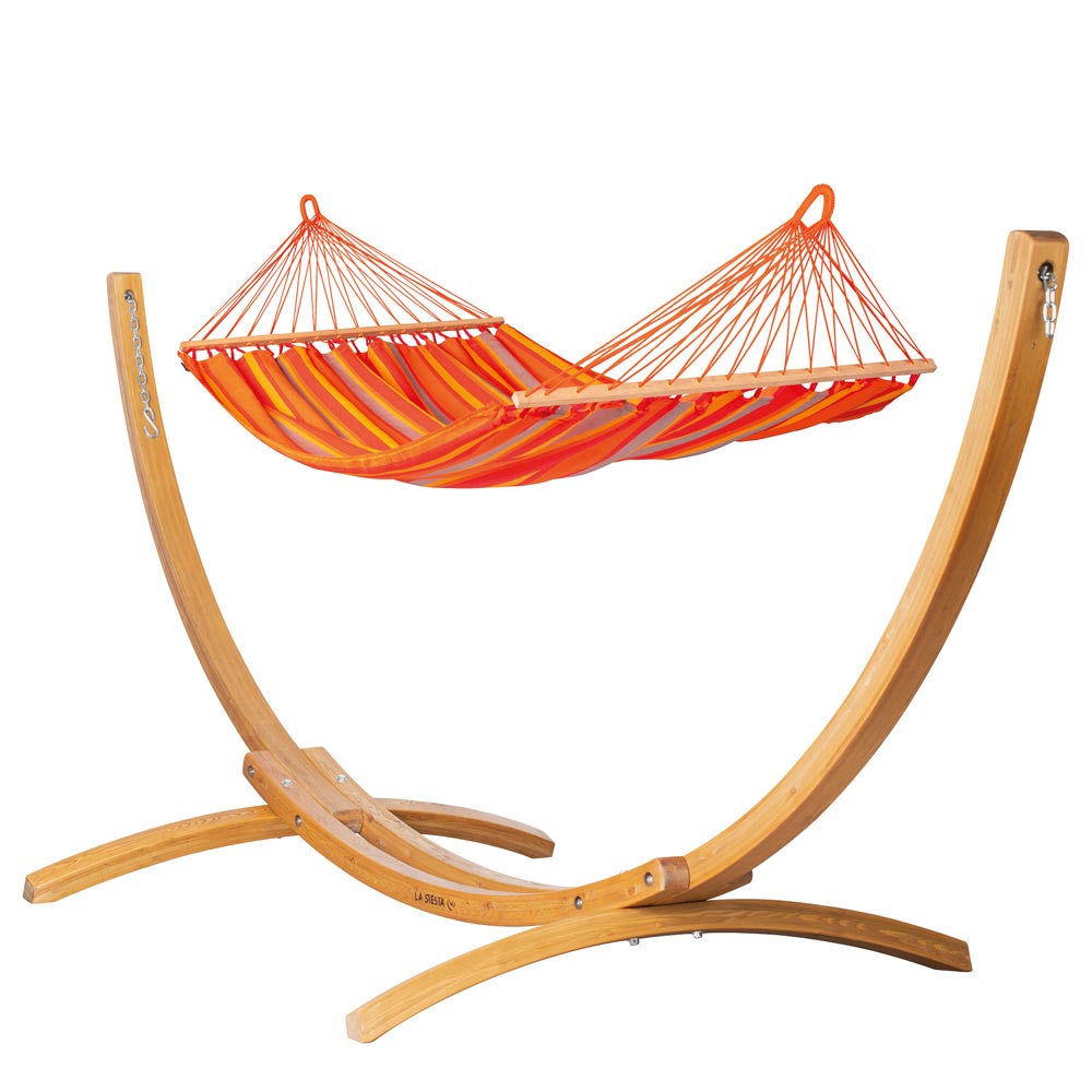 LA SIESTA Alisio spreader bar hammock for outdoor, single - DesertRiver.shop